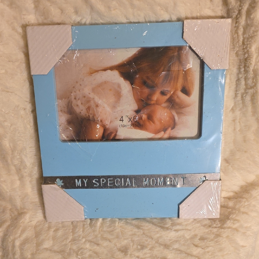 Blue and White 4x6 Photo Frame - My Special Moment